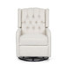 Classic Design, Manual Recliner Chair With 360 Degree Swivel - Beige