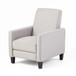 Linen Push Back Chair For Elegant Home - Gray