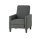 Linen Push Back Chair For Elegant Home - Dark Gray