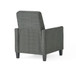 Linen Push Back Chair For Elegant Home - Dark Gray