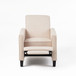Linen Push Back Chair For Elegant Home - Light Beige