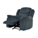 Classic Design, Plush, Glider Recliner - Steel Gray