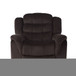 Classic Design, Plush, Glider Recliner - Brown