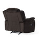 Classic Design, Plush, Glider Recliner - Brown