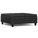 Harrison - Large Square Coffee Table Storage Ottoman - Distressed Black