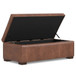 Gabbie - Rectangular Storage Ottoman - Brown