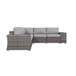 7 Piece Rattan Sectional Sofa Set With Cushions - Gray Mix