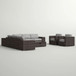 8 Person Outdoor Seating Group Elegant And Comfortable Conversation Set For Patios, Decks, Backyards - Espresso / Gray