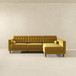 Christian - Sectional Sofa Right Facing - Dark Yellow