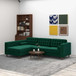 Christian - Sectional Sofa Left Facing - Green