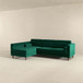 Christian - Sectional Sofa Left Facing - Green