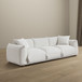 Kely - Upholstered Sofa - Cream / White