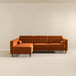 Christian - Sectional Sofa Left Facing - Burnt Orange