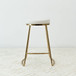 Jane - Mid-Century Modern Luxury Upholstered Stool - White