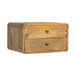 2 Drawer Floating Nightstand - Oak