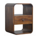 Curved Edge Nightstand - Chestnut