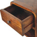 Mini Curve Floating Nightstand - Chestnut