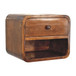 Mini Curve Floating Nightstand - Chestnut