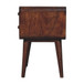 Curved Nightstand - Walnut
