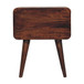 Curved Nightstand - Walnut