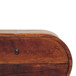 Large Circular Bedside Table - Brown