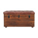 Buffalo - Hide Leather Storage Trunk - Brown