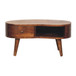Mini Chesnut Wave Coffee Table - Chestnut