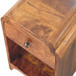 Newton - Mini Nightstand With A Drawer And Open Shelf - Brown