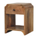 Newton - Mini Nightstand With A Drawer And Open Shelf - Beige Brown