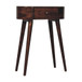 Albion - Mini Bedside Table - Walnut
