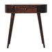 Rounded Small Console Table - Caramel