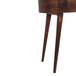 Rounded Small Console Table - Caramel