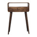 Mini Curved Console, 2 Drawer - Natural