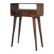 Mini Curved Console, 2 Drawer - Natural