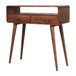 Curved Console Table - Caramel