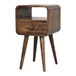 Mini Curve Open Nightstand, 1 Drawer - Natural