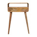 Mini Curved Console Table - Oak