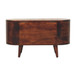 Curved Blanket Box - Walnut