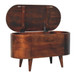 Curved Blanket Box - Walnut