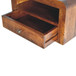 Chunky Floating Bedside Table - Dark Brown