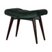 Velvet Curve Bench - Emerald