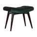 Velvet Curve Bench - Emerald