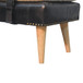 Bouclé Buffalo - Hide Leather Bench - Black