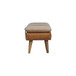 Bouclé Buffalo - Hide Leather Bench - Brown