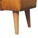 Bouclé Buffalo - Hide Leather Bench - Brown