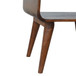 Curved Open Nightstand - Antique Brown / Chestnut