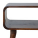 Curved Open Nightstand - Antique Brown / Chestnut