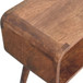 Mini Curved Open Nightstand - Caramel