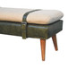 Buffalo - Hide Leather Bench - Olive Green