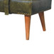 Buffalo - Hide Leather Bench - Olive Green